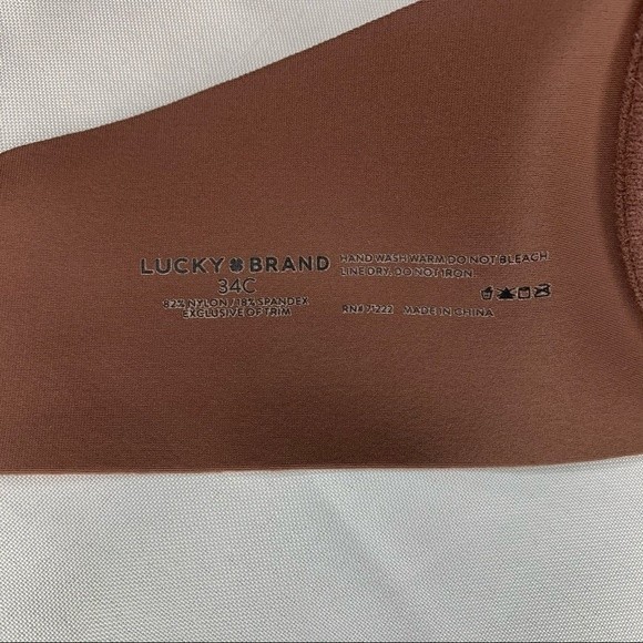 Lucky Brand Brown Floral Bra size 34C - Picture 3 of 5